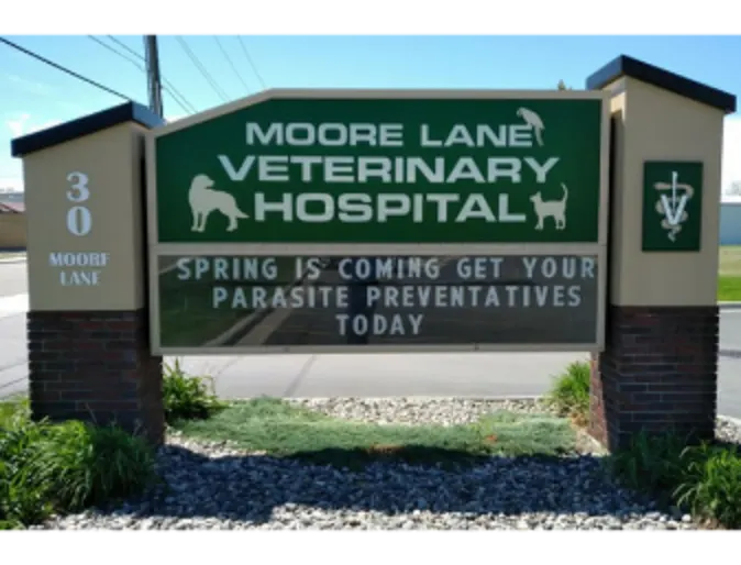 Exterior Sign of Moore Lane Veterinary Hospital